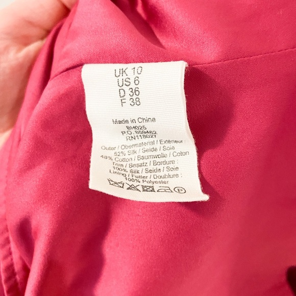 Boden Limited Edition Silk Blend Magenta Olivia Dress - Picture 7 of 9